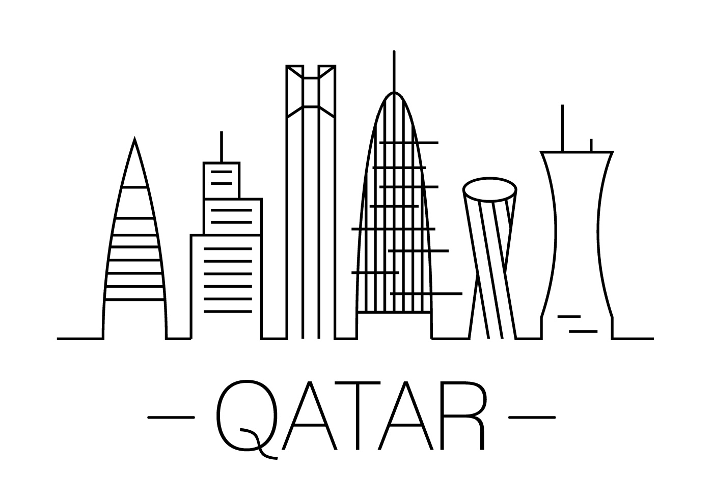 Illustration Qatar Vector Free Premium Vector Download