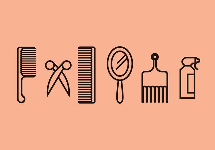 Barber Tools Vector Set Barber Tools Vector Set