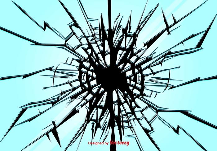 Broken Glass Vector Background