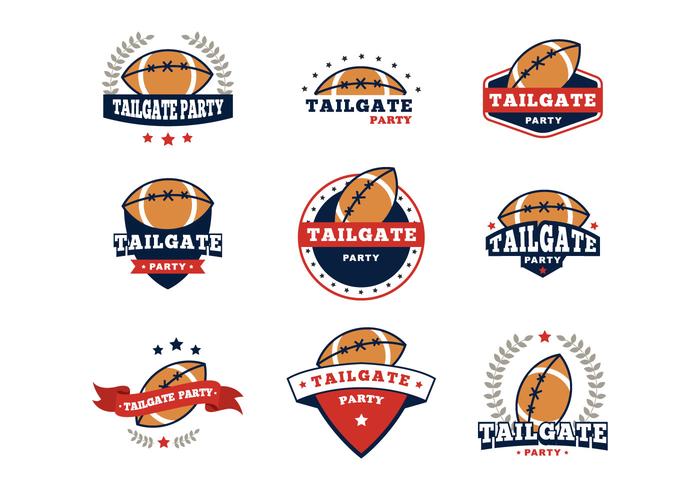 Free Tailgate Badges Party Vector