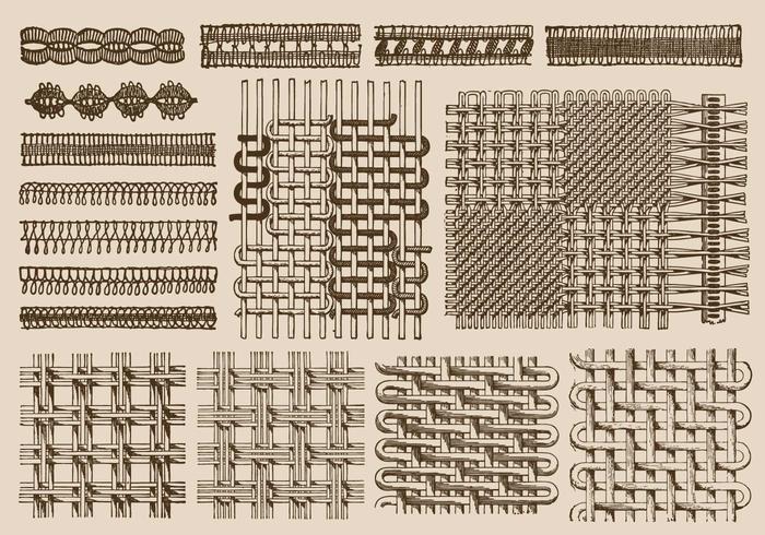 Texturas de Encaje vector