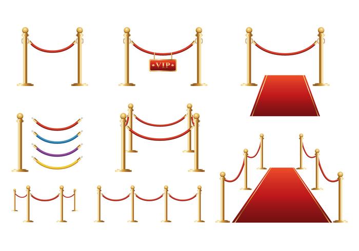 Vector libre de la barrera de terciopelo