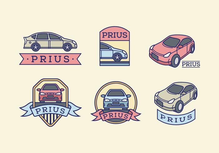 Paquete de vectores de color Prius