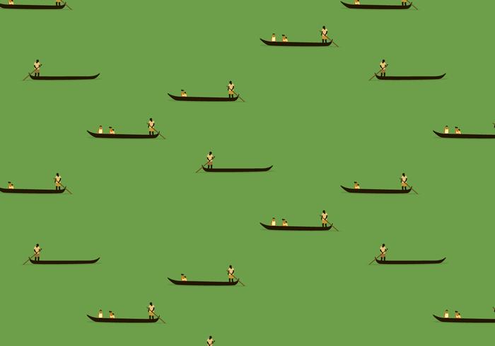 Boats Illustration Pattern Boats Illustration Pattern