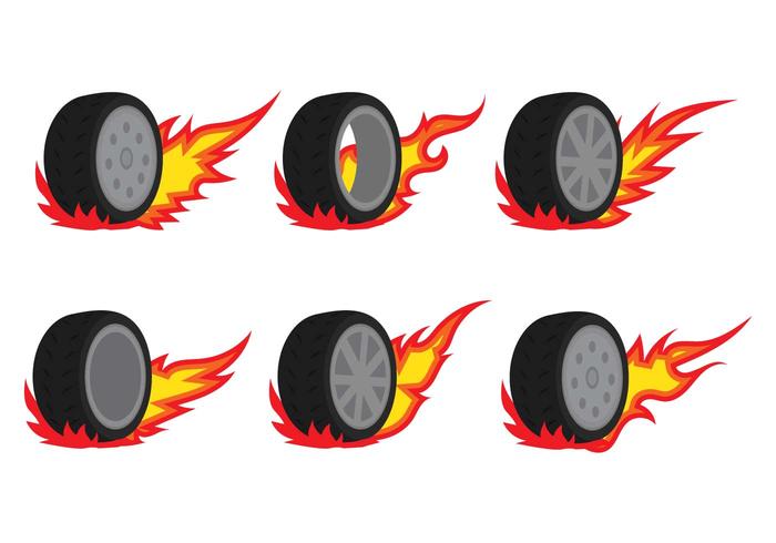 Burnout Tire Vectors