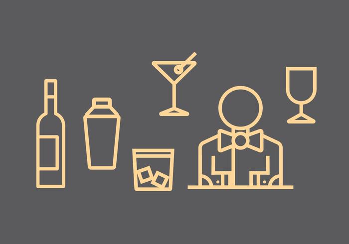 Barman Vector Icons Barman Vector Icons