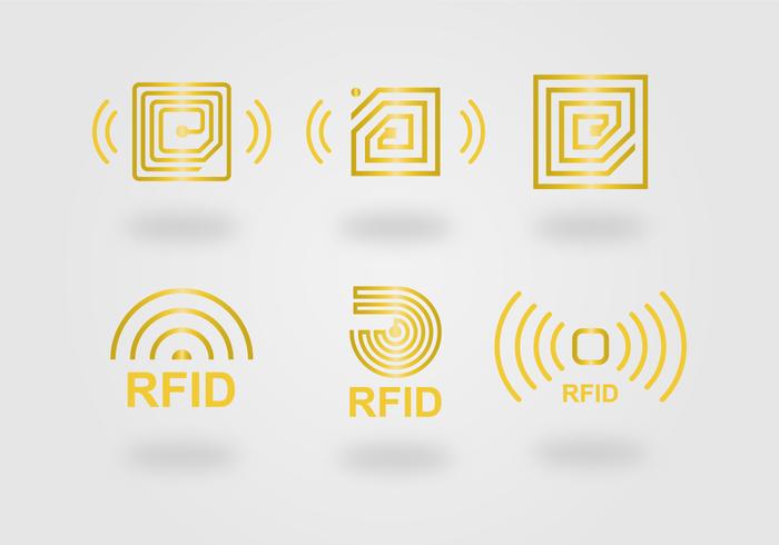 RFID Icon Vector Set