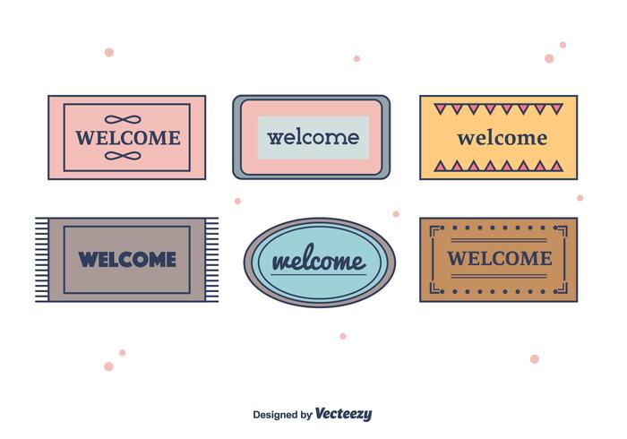Welcome Mat Vector Welcome Mat Vector