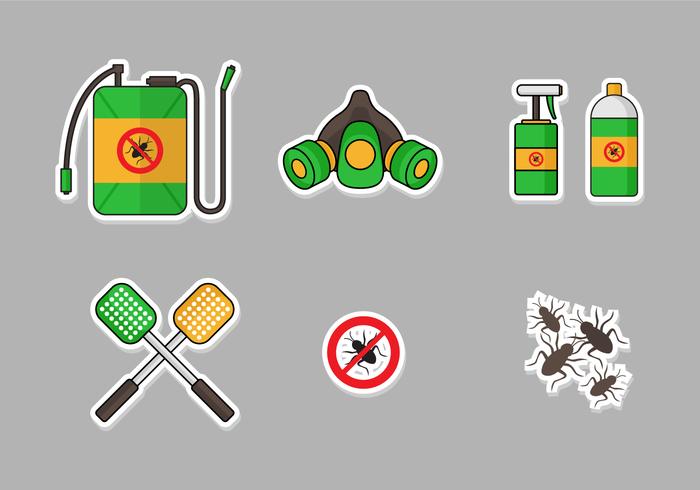 Pest Control Icon Set vector