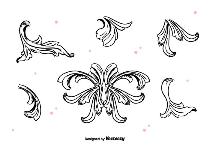 Hand Drawn Acanthus Vector Hand Drawn Acanthus Vector