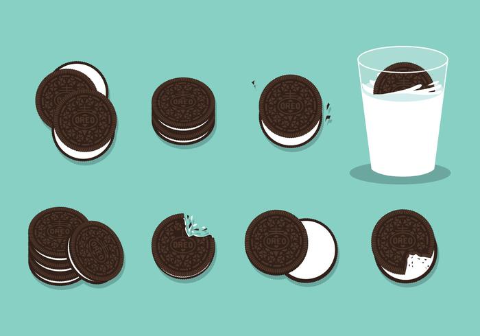 Vector libre de las galletas de Oreo