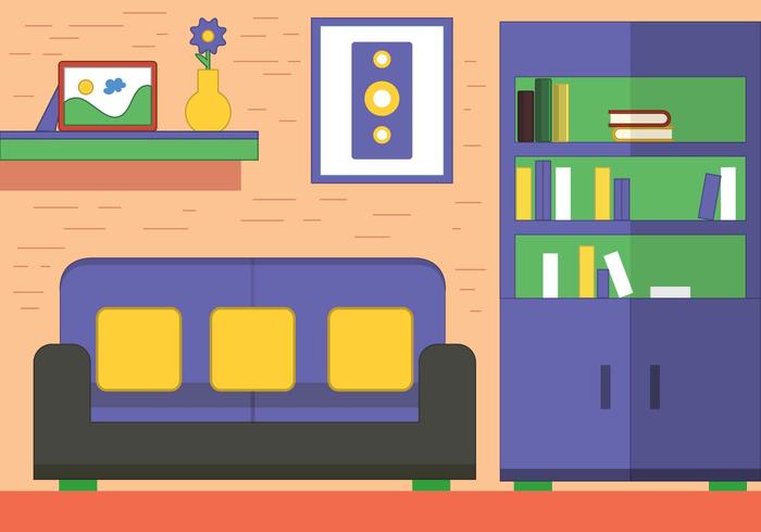 Diseño vectorial libre de la habitación vector