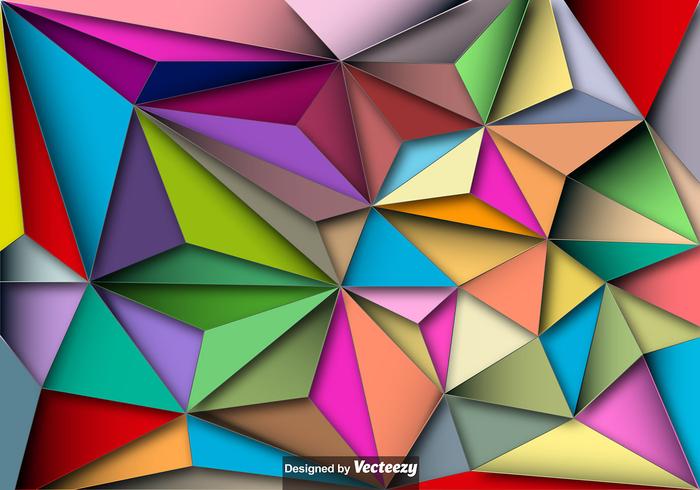 Fondo de vector poligonal