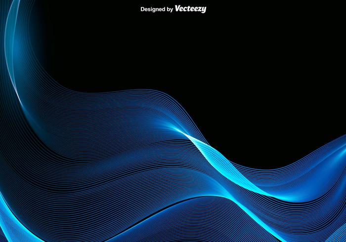 Vector Abstract Blue Wave