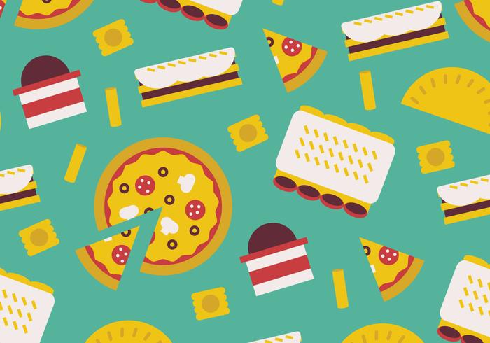 Italian Food Pattern vector