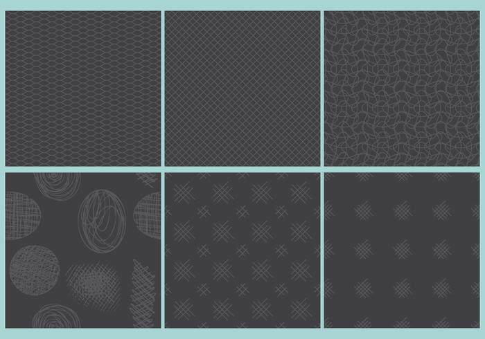 Dark Crosshatch Patterns vector