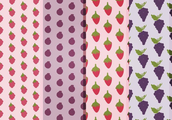 Vector Fruits Patterns Vector Fruits Patterns