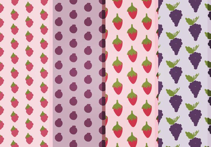 Vector Fruits Patterns