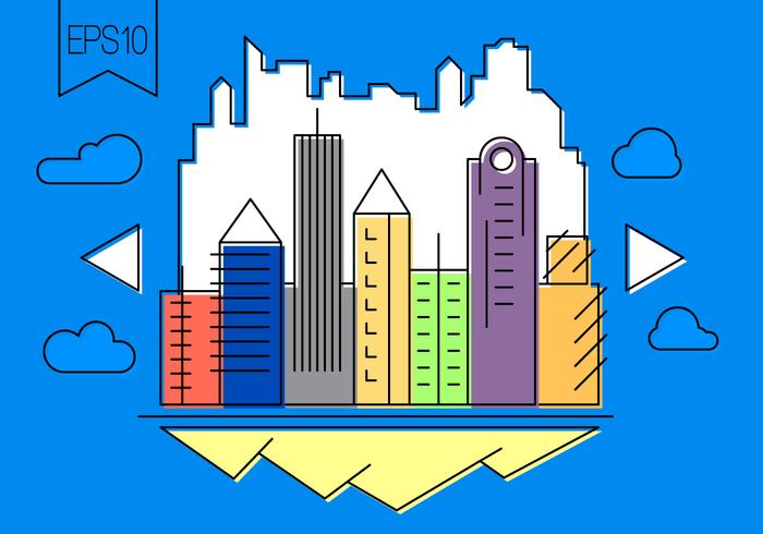 Free Vector City Illustration Free Vector City Illustration