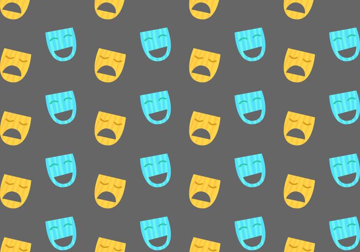 Free Teatro Seamless Pattern Vector Illustration