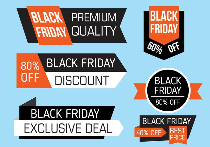 Free Black Friday Banners Vector