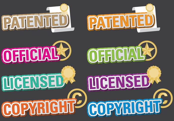 Patented Titles vector