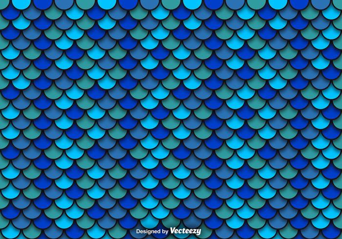 Vector Blue Pattern Of Fish Scales