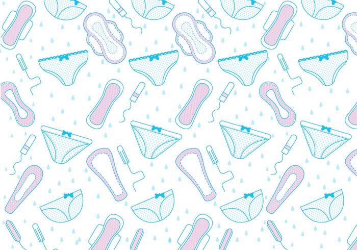 Tampon and Panty Pattern Vector Tampon and Panty Pattern Vector