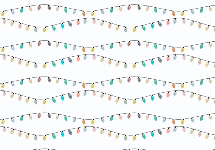 Christmas Decorative Lights vector