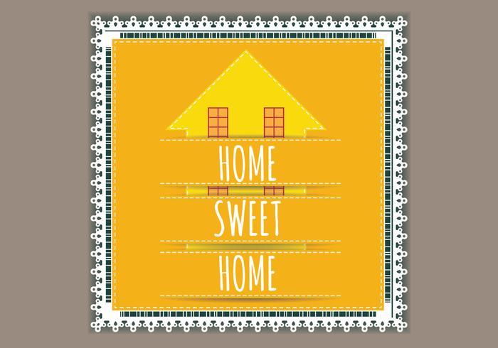 Lace Welcome Home Vector