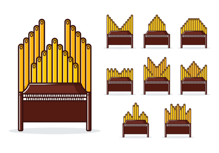 Vector de órgano de tubo