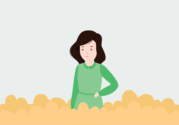 Girl Illustration Vector Girl Illustration Vector
