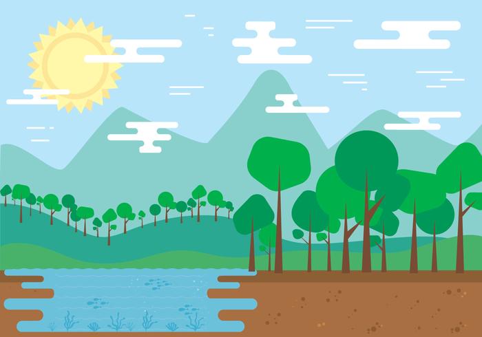 Nature Landscape Vector