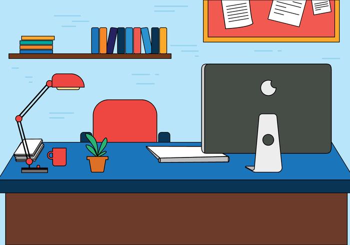 Free Designers Workspace Vector Free Designers Workspace Vector