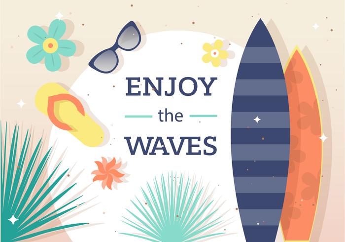 Enjoy the Surf Vector Background