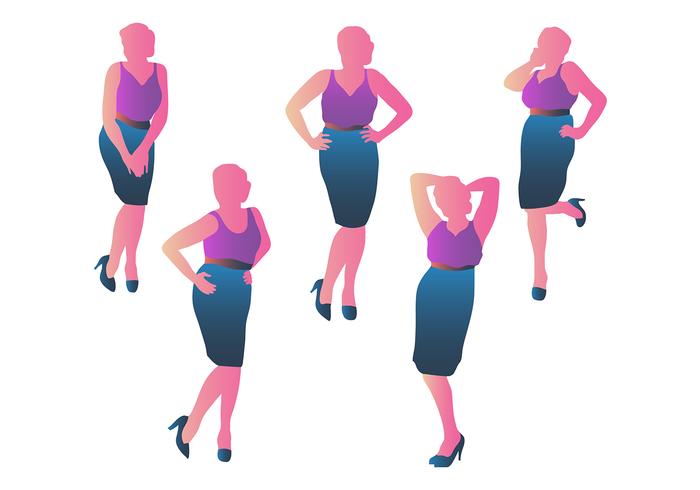 Business Woman Silhouette Vectors