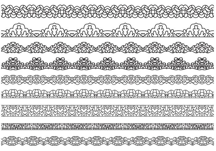 Free Lace Vectors