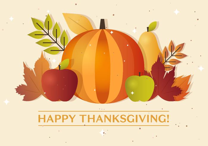 Thanksgiving Autumn Vector Pumpkin