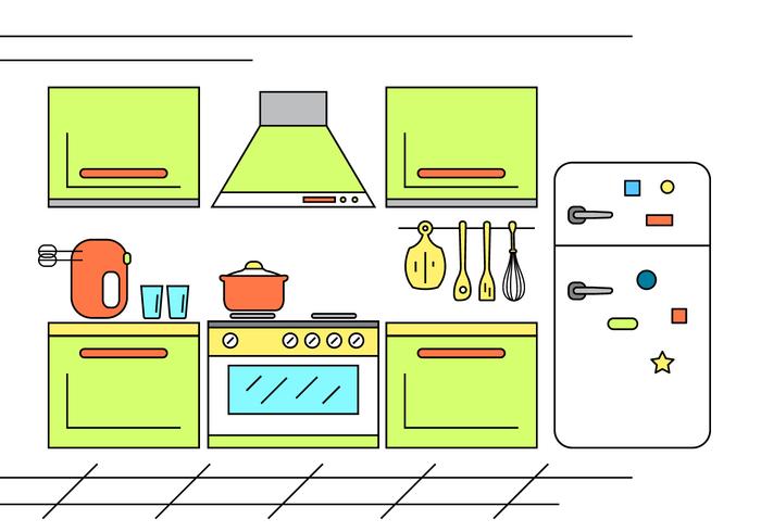 Kitchen Illstration - Download Free Vectors, Clipart Graphics Kitchen Illstration - Download Free Vectors, Clipart Graphics