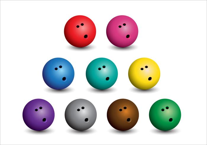 Bolas de bolos vector