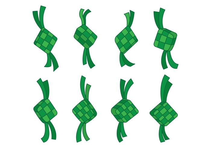 Ketupat Vector Icons