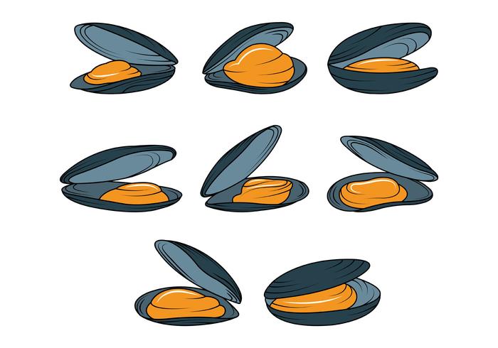 Mussel Vector Icons