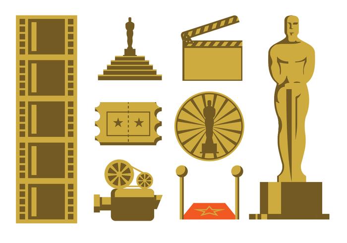 Pack de iconos de cine vector