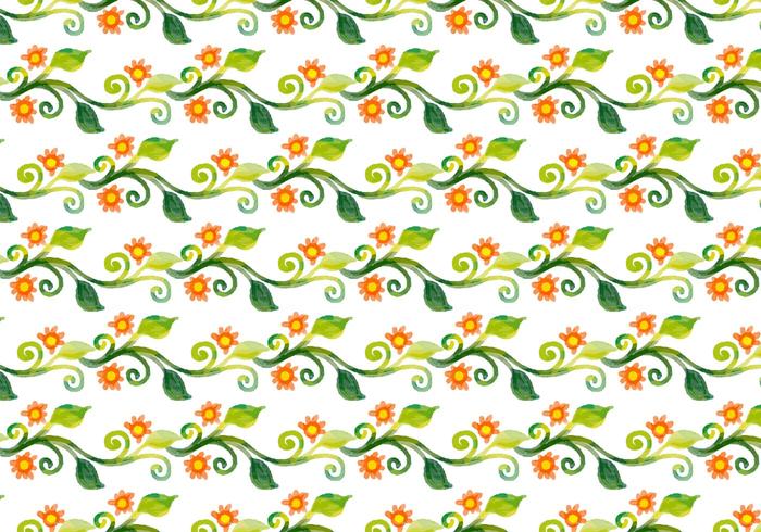 Free Vector Watercolor Floral Vine Background