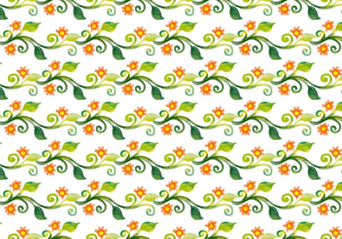 Free Vector Watercolor Floral Vine Background