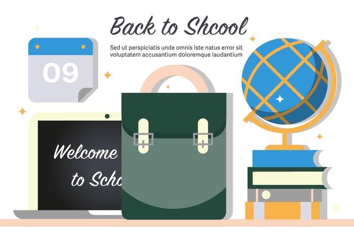 Free Back To School Vector Illustration