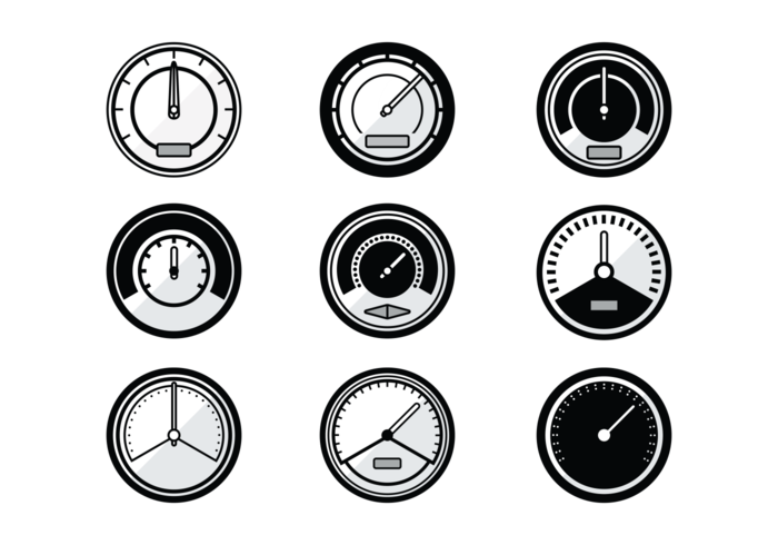 Tachometer Vector Icons
