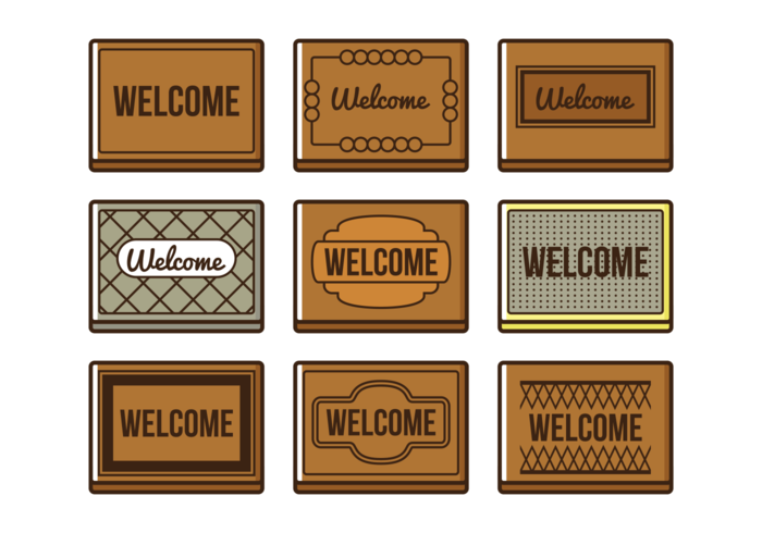 Fee Welcome Mat Vector