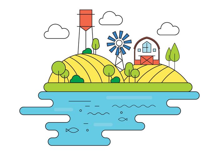 Farm Vector Illustration