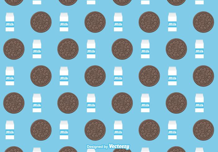 Free Oreo Cookies Vector Pattern